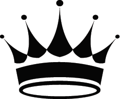 247x204 Queen Crown Black And White Clipart