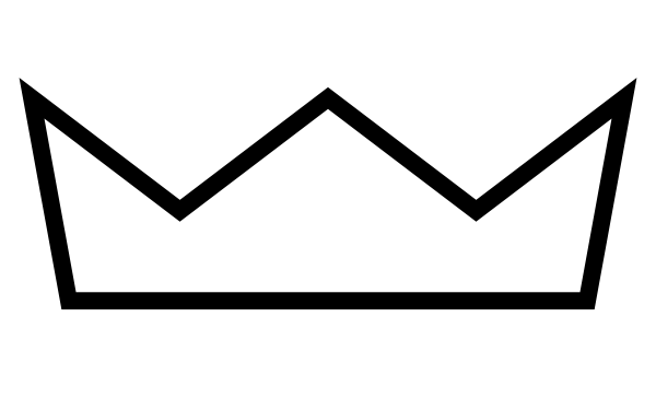 600x365 Crown Outline Clip Art