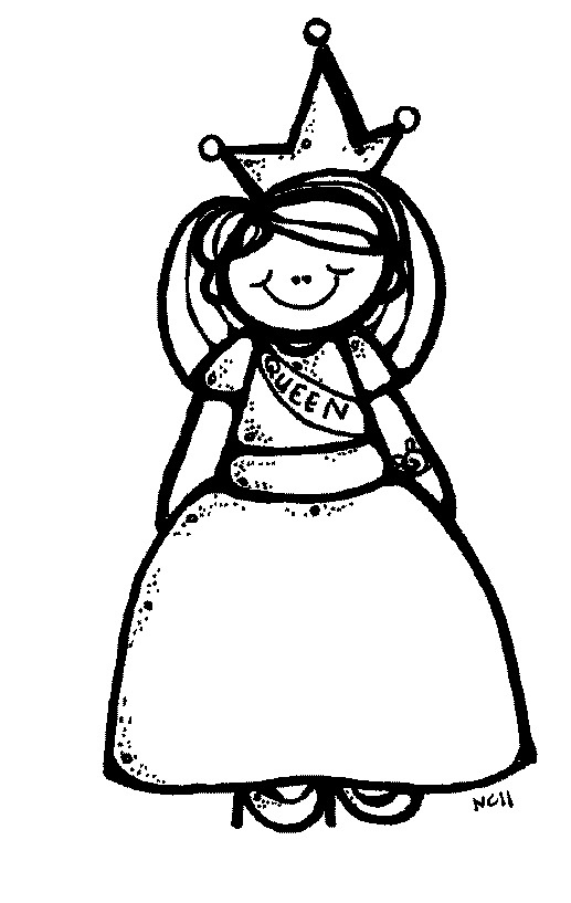 517x817 Queen Clipart Black And White