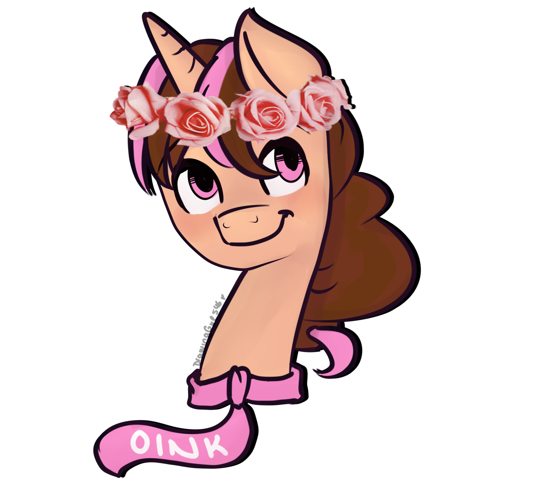 1900x1700 Think Pink's Pink Flower Crown By Drawing Heart