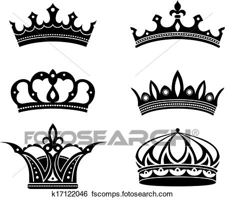 450x397 Clip Art Of Royal Crowns And Diadems K17122046