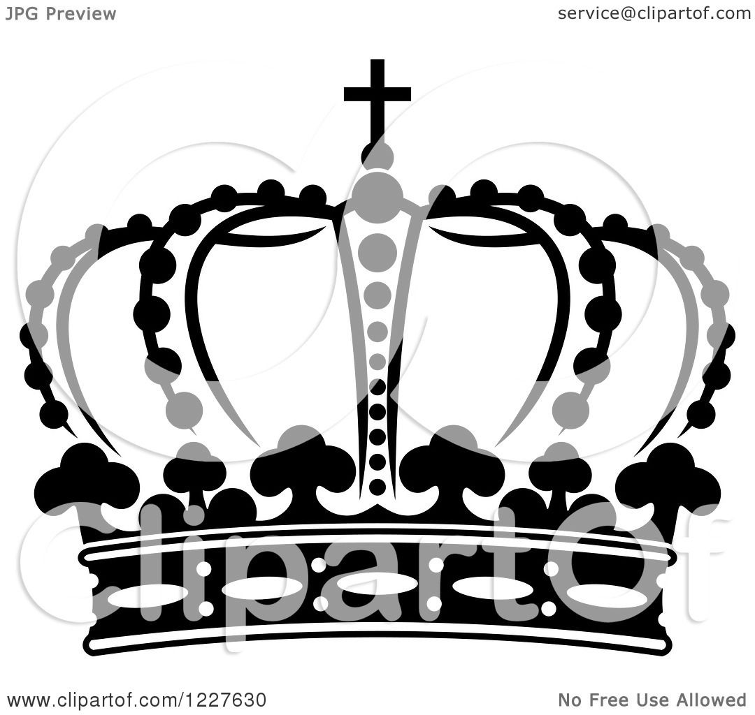 1080x1024 Clipart Of A Black And White Crown 15
