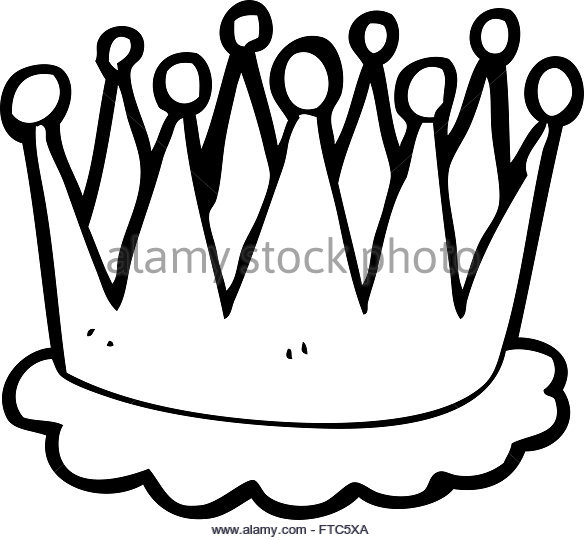 584x540 Freehand Drawn Cartoon Queen Crown Stock Photos Amp Freehand Drawn