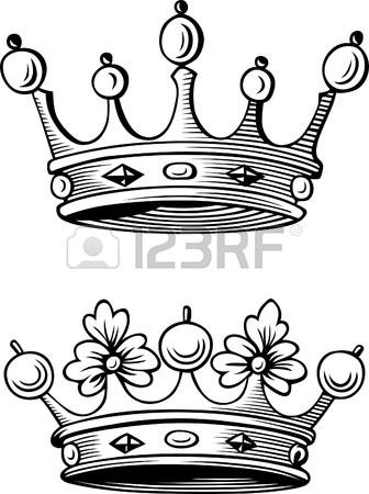 336x450 Two Different Crowns Royalty Free Cliparts, Vectors, And Stock
