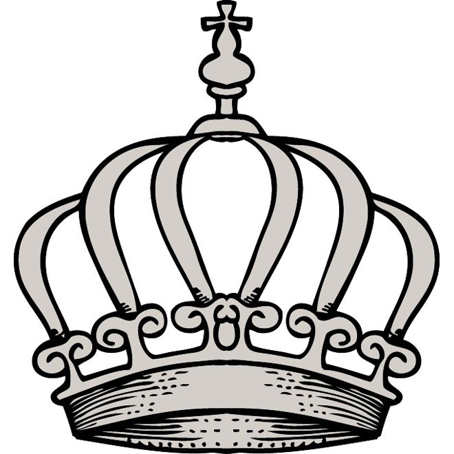 660x660 Crown Free Vector.eps, Vector Graphic