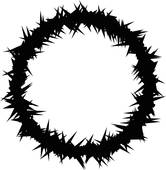 166x170 Crown Of Thorns Clip Art