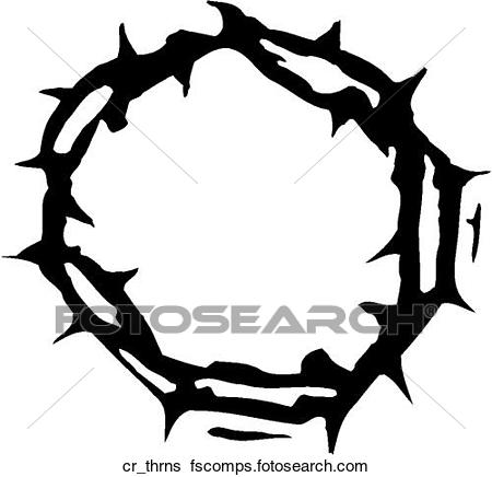 450x436 Clip Art Of Crown Of Thorns Cr Thrns