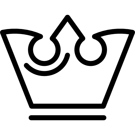 512x512 Crown Outline Icon