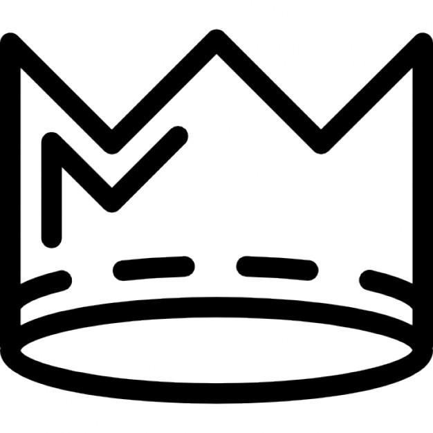 626x626 Crown Outline With Various Lines Icons Free Download