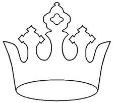 236x204 Crown Pattern. Use The Printable Outline For Crafts, Creating