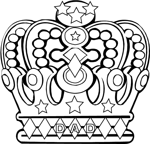 600x575 Crown Coloring Pages Free Download