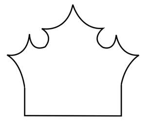 300x250 Crown Template Princess Camp Crown Template, Crown
