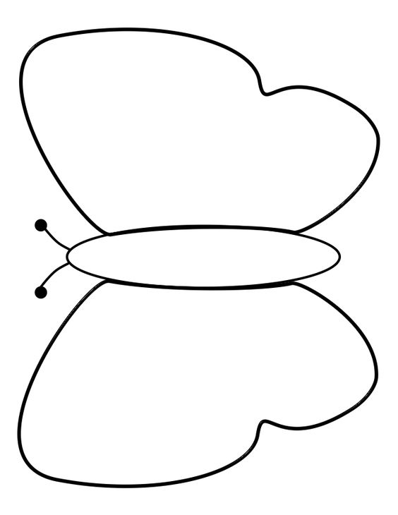 564x730 Butterfly Template. Free Butterfly Template Just The Right Size