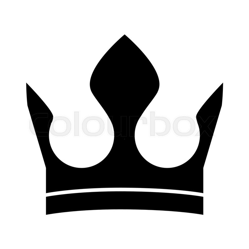 800x800 Silhouette Of Crown Royal Luxury Jewelry Icon Over White