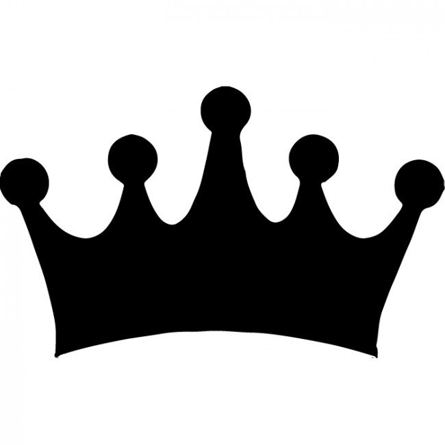 650x650 Crown Silhouette Clipart
