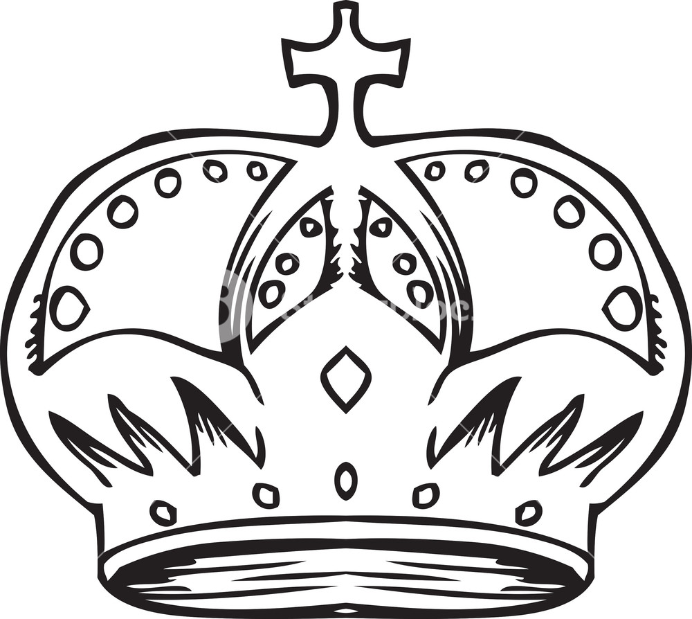 1000x894 Crown Vector Element Royalty Free Stock Image