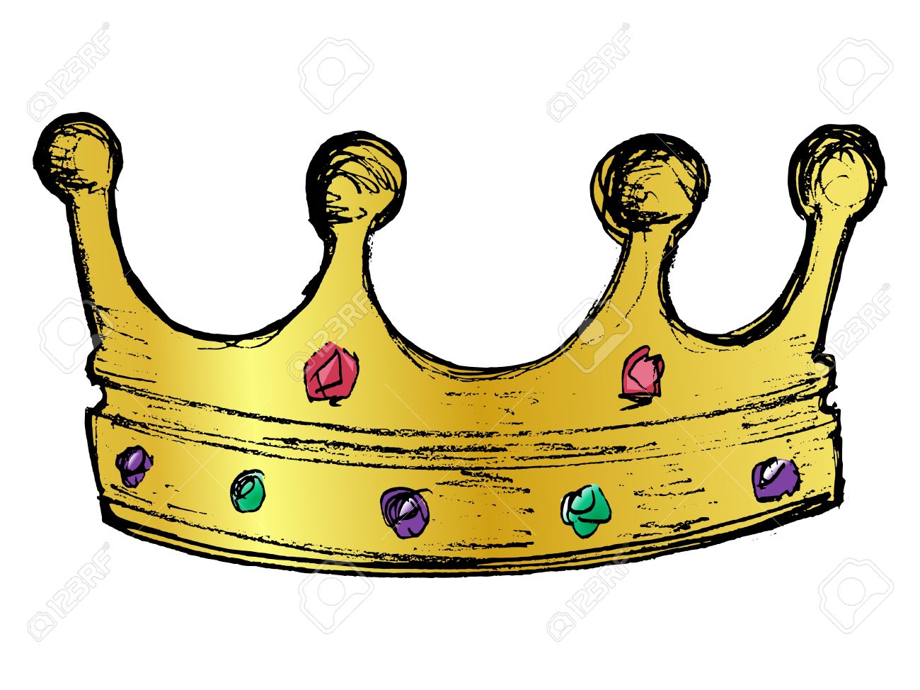 1300x974 Crown Clipart Hand Drawn