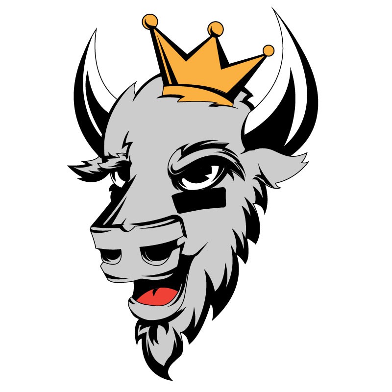 800x800 Buffalo Vector Clip Art Stylized Logo Design Of Buffalo Wearing