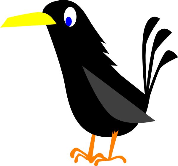600x560 Crow Cartoon Clipart