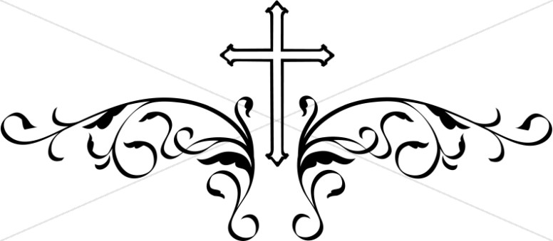 776x339 Ornamental Clipart Cross