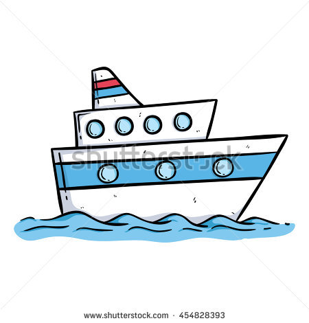 450x470 Cruise Ship Clipart Colorful