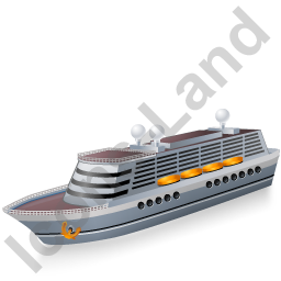 256x256 Cruise Ship Grey Icon, Pngico Icons, 256x256, 128x128, 64x64