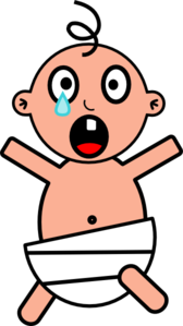 168x299 Crying Baby Clip Art