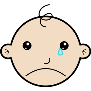 300x300 Crying Cry Baby Face Clipart Kid 2