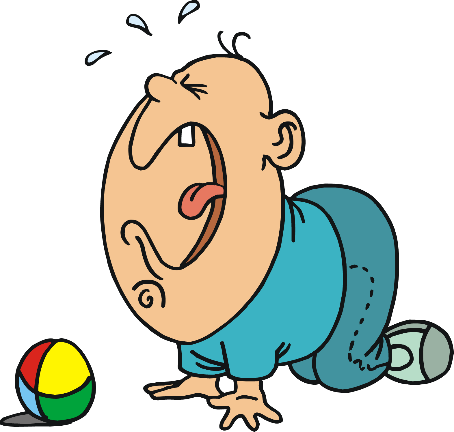 1572x1497 Free Big Cry Baby Cartoon Character Vector Clip Art Image
