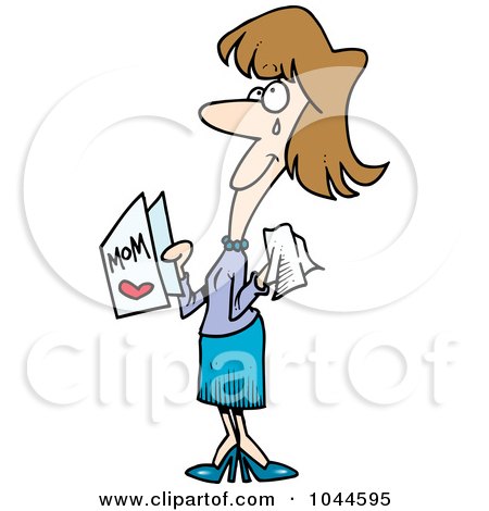 450x470 Royalty Free (Rf) Clip Art Illustration Of A Cartoon Crying Mom