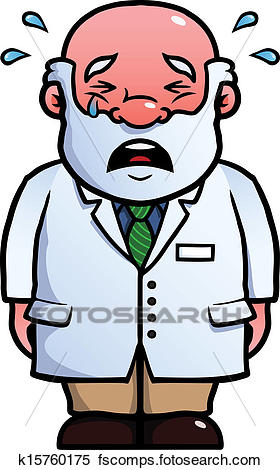 280x470 Clipart Of Scientist Crying K15760175