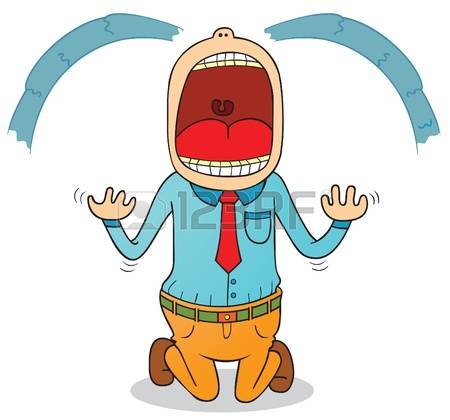 450x420 Free Clipart Crying Man