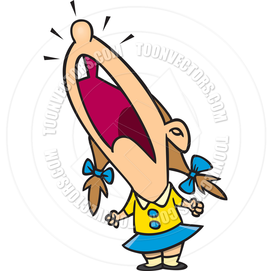940x940 Cartoon Girl Tantrum By Ron Leishman Toon Vectors Eps