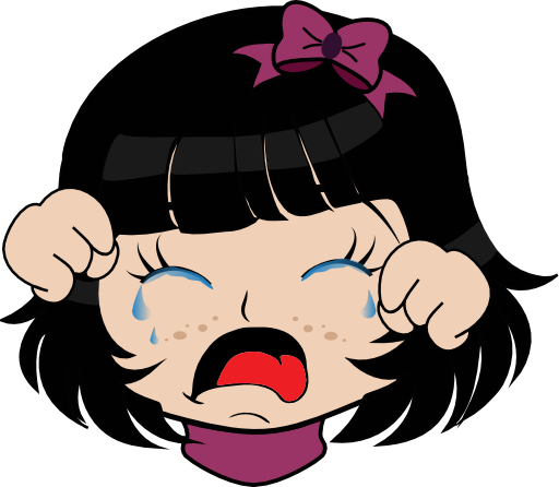 512x446 Crying Girl Manga Smiley Emoticon Clipart I2clipart