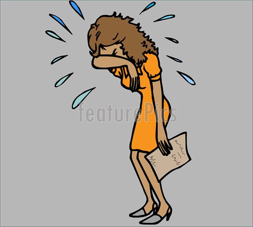 500x450 Sad Woman Crying Clipart