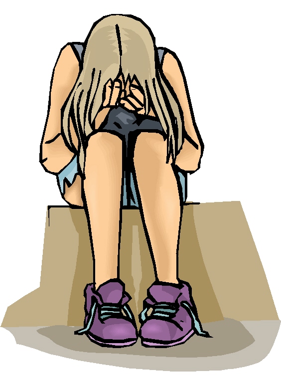 564x760 Sad Clipart Teenager