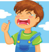 160x170 Clip Art Of Crying Kid K9435488