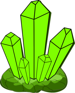 240x299 Green Crystal Clip Art