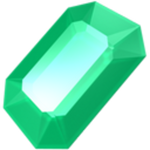 600x600 Crystals Clipart Emerald