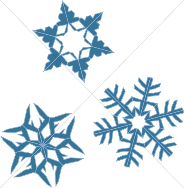 600x612 Blue Snowflake Assortment Snowflake Images