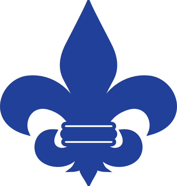 570x598 Blue Fleur De Lis Cub Scout Clip Art