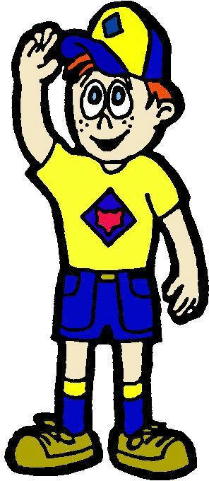 296x680 Cub Scout Mascot Clipart