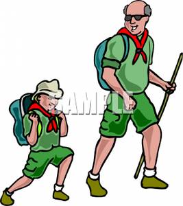 267x300 Hiking Clipart Scouting Activity