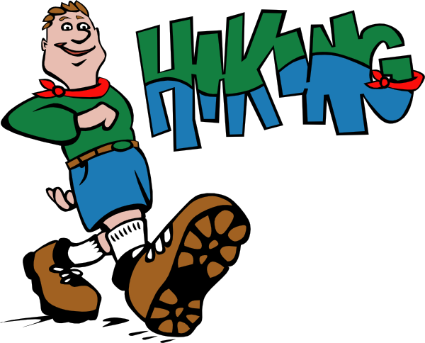 600x484 Scout Hiking Clipart
