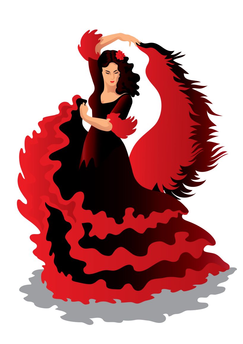 818x1158 Cuba Clipart Spanish Dance
