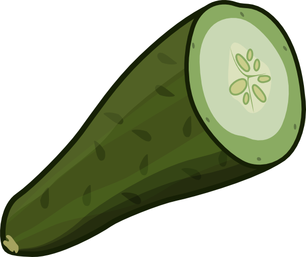 600x503 Cucumber Clip Art