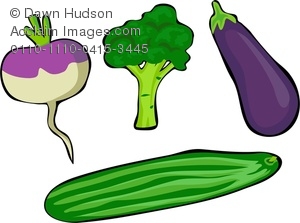 300x223 Image Of A Cucumber , Turnip , Broccoli And Aubergine