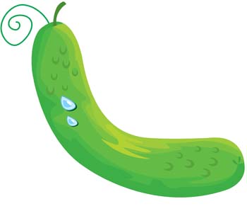350x305 Cucumber Clipart