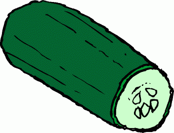 352x268 Black Amp White Clipart Cucumber