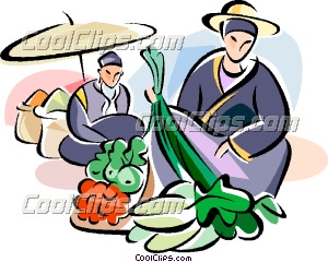 300x240 Chinese Food Market Clip Art